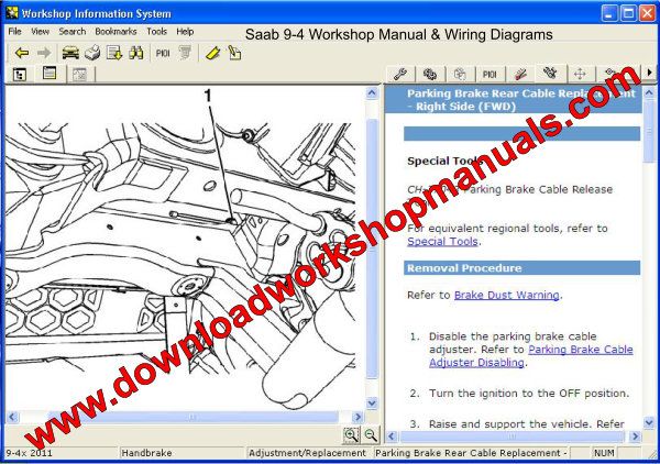 Saab 9-4 Workshop Manual & Wiring Diagrams download